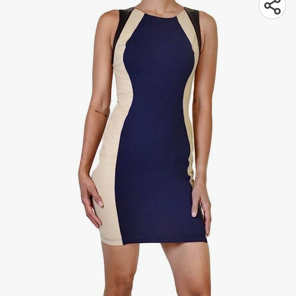 DAVID LERNER Color-block Dress - Picture 8 of 8